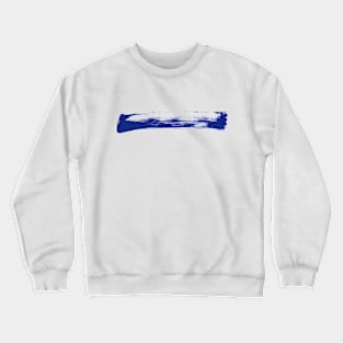 Stripe - Brush Paint Stroke - INK Blue Crewneck Sweatshirt